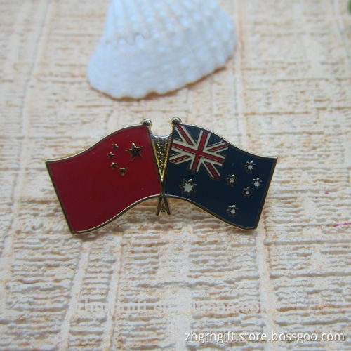 Factory Direct Sales Countries Custom Made Nation Flag Lapel Pin Metal